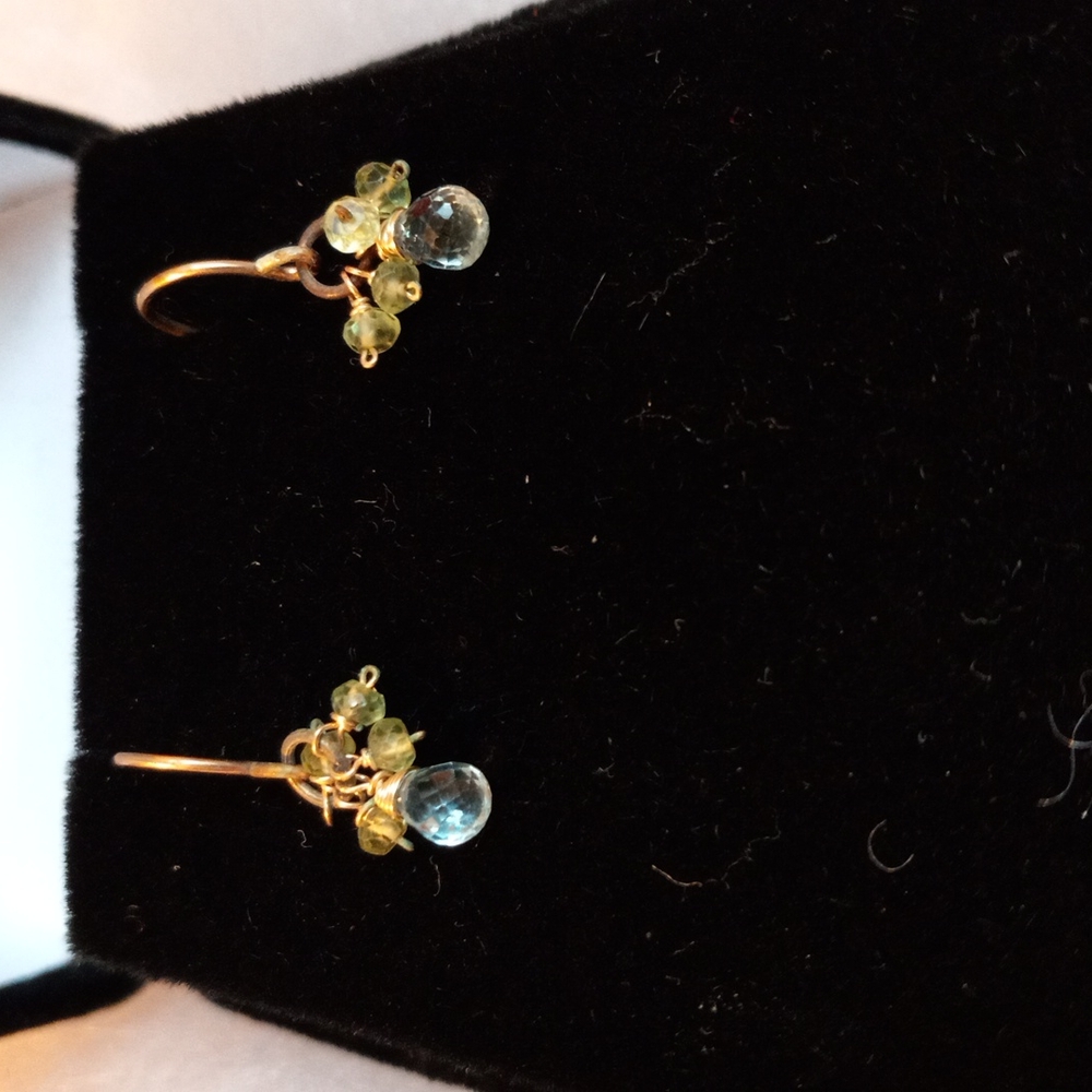 Labrodite Goldfilled Drop earnings